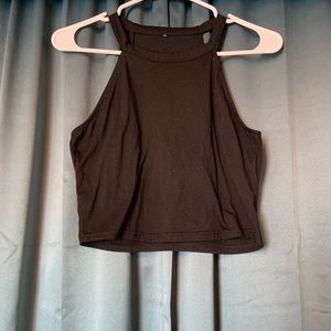 High Neck Crop Top
